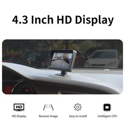 GH GENERIC HUB Digital 4.3" TFT LCD Screen Rear View Monitor for Universal Cars Vivid Image Display for Parking and Car Reverse Dashboard Standing Video Output image 2