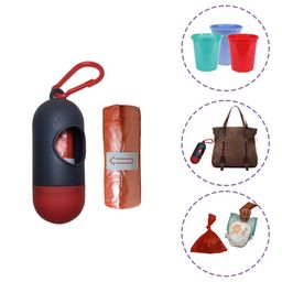 Amso Plastic Portable Disposable Baby Diaper Nappy Garbage Bag With Removable Capsule Box (1 Capsul And 4 Multicolor Garbage Roll) - 1 Count image 4