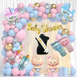Solid Baby Shower Decoration, Mom To Be Decoration Items Set, Baby Shower Balloons Balloon-4