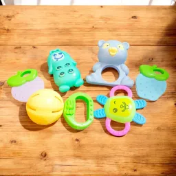 akflicks Rattles and Teathers for New Borns, Baby,Kid (Multi Color) Rattle image 4