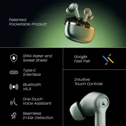 boat Nirvana ION ANC Pro w/ Hi-Res Audio with LDAC, ANC, 120 HRS Playback, MultiPoint Bluetooth Headset image 4