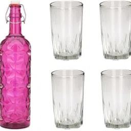 Combo Of Bottle And Glass Set -A977 Jug Bottle Glass Set-image-28