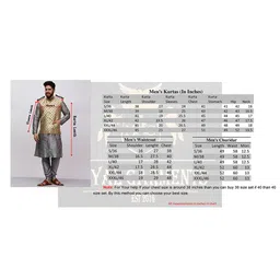 MAG Men Green Regular Dupion Silk Kurta Set with Box Jacket image 3
