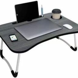Multi-Purpose Laptop Desk for Study and Reading with Fold able Non-Slip Legs Wood Portable Laptop Table-image-52