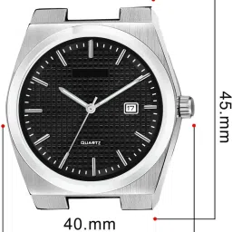 sanscara Watch for men with date dial Analog Watch - For Men LR158 BK image 5