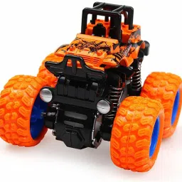 Scale 1:36 -4WD Mini Monster Trucks Friction Powered Unbreakable Cars for Kids Big Rubber Tires Baby Boys Super Cars Blaze Truck Children Gift Toys (Pack of 1-11