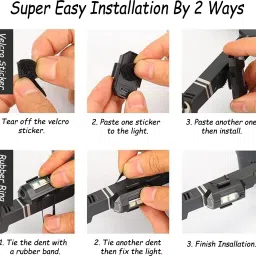 accessorizoid Rechargeable, Multi Color & Multi Modes Small Led With USB Cable for Multi Use LED Front Light image 3