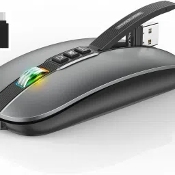 FKU F_MOUSE 2.4GHz Wireless + Bluetooth 5.1 Mouse, Dual Mode Slim Rechargeable Wireless OpticalGaming Mousewith Bluetooth-image-7