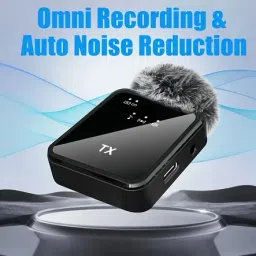 hryfine K205 Ultracompact 2.4GHz Wireless Microphone for Vlog Microphone image 3