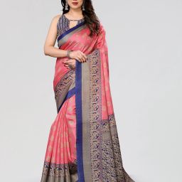 Self Design Bollywood Art Silk Saree-image-50