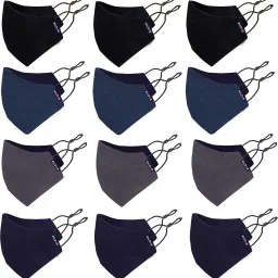 3 Layer Super Breathable Pure Cotton Dark Colored Mask With Adjustable Earloop Cloth Mask With Melt Blown Fabric Layer-11