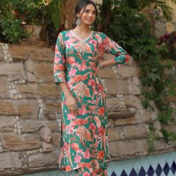 Women Cotton Rayon Kurta Palazzo Set-picture-22