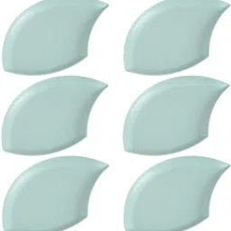 shell serving plates for sushi (Green Color, Pack of 6) Sizzler Tray-picture-32