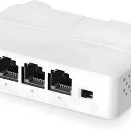 Paruht PoE Extender, 1 PoE in 3 PoE Out, IEEE802.3af/at PoE Powered Passthrough Switch 2 Ports 100 Mbps Network Switch-7
