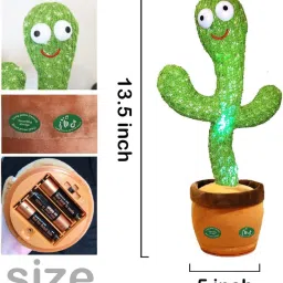 Dancing Talking Cactus Plush Toy, Wriggle, Singing, Repeats What You Say-1092-image-41