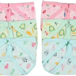 Multi Colour Reusable Nappy/Langot For New Born Baby - Pack of 6-image-5