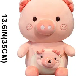 Piggy Pig With Camera Bag Soft Toy - 35 cm-image-27