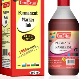 Permanent Marker Ink Red Color - Pack Of 1- 500 ML 500 ml Marker Refill-18