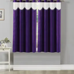 152 cm (5 ft) Polyester Semi Transparent Window Curtain (Pack Of 2)-15