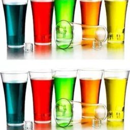 (Pack of 12) Drinking Glasses for Water Juice Plastic Glass Pack of 12 Glass Set Water/Juice Glass-image-86