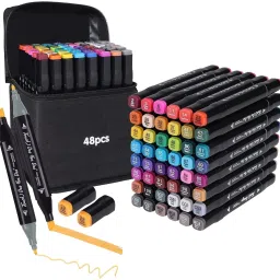 Marker Pen 48 PCS Drawing set Nib Sketch Pens-10