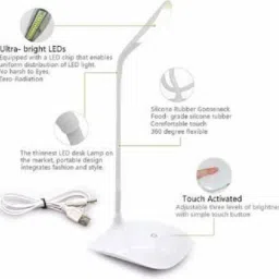 fivanio De Light/Recharge LED Touch On/Off Switch De Lamp Children Eytection Study Lamp image 4