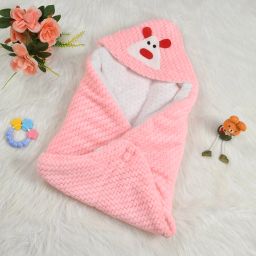 Solid Single Hooded Baby Blanket for AC Room-image-95