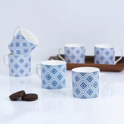 Coffee Set of 6 | Ceramic Tea Cup | Microwave & Dishwasher Safe Ceramic Coffee Mug-image-13
