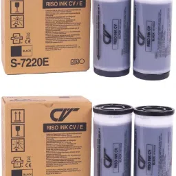 wetech COMPITBALE WITH For RISO CV/CZ 3230, 3130, 3030, 180, 100(4-BOTTLES) Black - Twin Pack Ink Cartridge-image-18