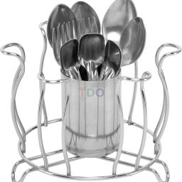 Steel Glass and Spoon Organiser for Glasses and Cutlery Steel Glass Stand Steel Glass Holder-image-34