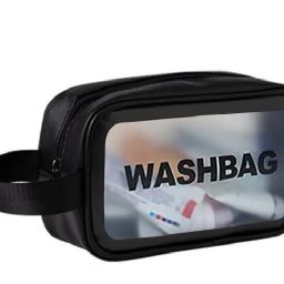 Girls Black Cosmetic Bag-image-2