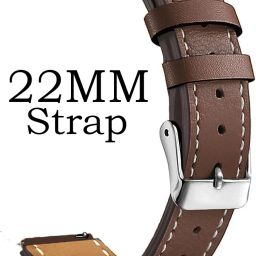 ADAMO P32BLE09 Universal vegan leather Strap Suitable for all watches, 22 mm Synthetic Leather Watch Strap-image-72