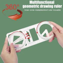 Multifunction Geometric Ruler for School Student Ruler-image-58