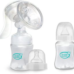 2 in 1 Premium Breast Pump With Regular Neck and Wide Neck Feeding Bottle,White - Manual-image-60