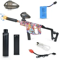 Small Balls Blaster Gun with Sensor LED Suppressor Outdoor Activities Shooting-image-56