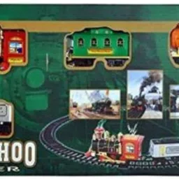 Vintage Train with Big Track and Real Battery Operated with Flashlight-image-1
