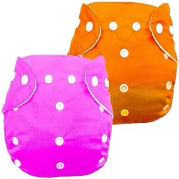Cloth Diapers for Baby Adjustable & Washable Diapers with Button (Pack of 2)-31