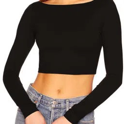 Boat Neck Women Blouse-picture-17