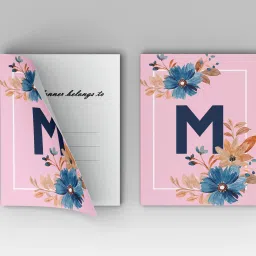 accuprints Initial M Premium Soft Bound Notebook A5 Diary Ruled 200 Pages image 4