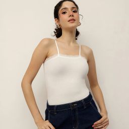 Women White Camisole-image-6