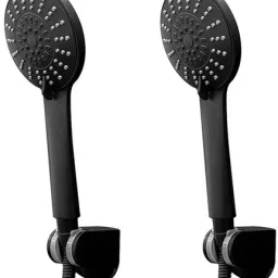 Parryware hand shower 3 - Modes, Bathroom clean black with Hose & clutch set of 2 pic 162 shower-image-41