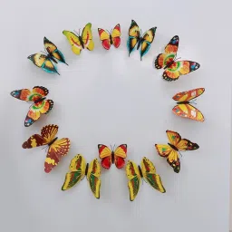 12 cm 3D Butterfly Decoration Self Adhesive Sticker-image-52