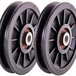 Exercise Machine Attachment Pulley 4inch with Inbuilt Bush and Bearing Pack of 2 Climbing Pulley-15