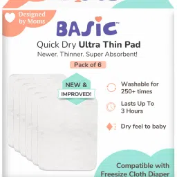 BASIC Quick Dry Ultrathin Pads |4 Layer Cotton Padding | Lasts Up To 3Hrs - 6pcs-17