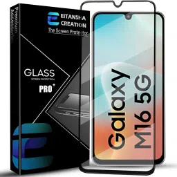 EITANSHA CREATION Edge To Edge Tempered Glass for Samsung Galaxy M16 5G, Samsung Galaxy M16, Samsung Galaxy F16 5G, Samsung Galaxy F16, Samsung Galaxy A16 5G, Samsung Galaxy A16-image-1