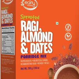 Organic Sprouted Ragi, Almond & Date Porridge Mix 200g Cereal-10