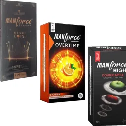 King Dots, Orange And Double Apple Flavoured Dotted Condom-image-19