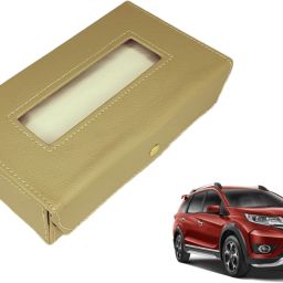 Basic-Beige Tissue Box Leatherette-273 Vehicle Tissue Dispenser-image-30