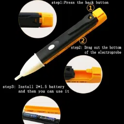 goodsbazaar Non-Contact AC Voltage Tester Alert Pen Volt Test Meter Detector Sensor 90~1000V Analog Voltage Tester image 3