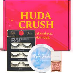huda crush Diwali Gift Box Makeup Kit - Eyelashes, Gel Compact & Face Highlighter Palette-picture-7